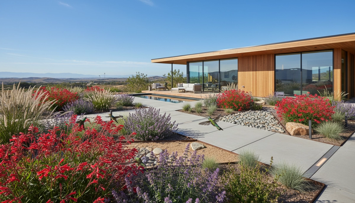 Build a Hummingbird and Butterfly-Friendly Low-Water Backyard Guide